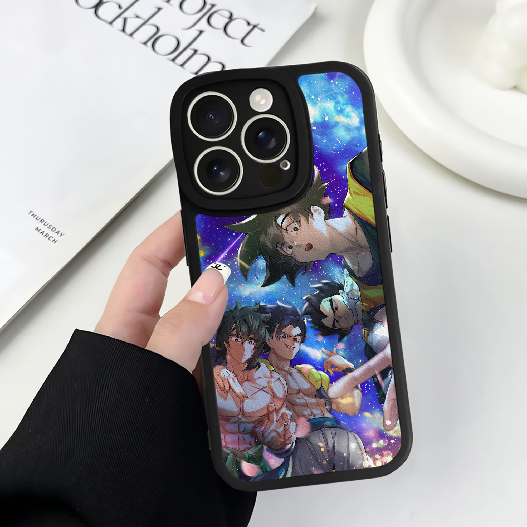 （画像用） ドラゴンボール DRAGON BALL 【iPhone 16シリーズ対応】シリコンスマホケース（レザー調） 材質：シリコン